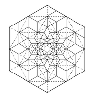 Lucky Star Fractal (level 3) CP (SVG)