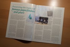Article in The Paper: Preserving the legacy of famous paperfolders — and yours