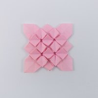 Model 03 from the collection of models folded by Fujimoto, front