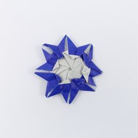 Model 12 from the collection of models folded by Fujimoto, back