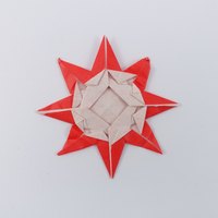 Model 17 from the collection of models folded by Fujimoto, back
