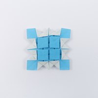 Model 23 from the collection of models folded by Fujimoto, back