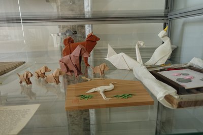 Origami models folded by Akira Yoshizawa