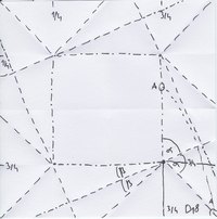 BBU D18 tile, Crease Pattern (CP)
