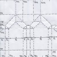 BBU P8 tile, Crease Pattern (CP)