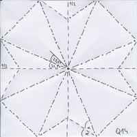 BBU Q14 tile, Crease Pattern (CP)