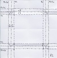 BBU R2 tile, Crease Pattern (CP)