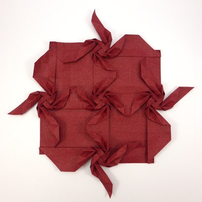 Blazing Propellers Tessellation (Michał Kosmulski), each molecule from 14×14 grid