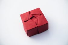 Box with Woven Triangles VII