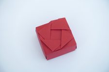 Box with Woven Triangles XII