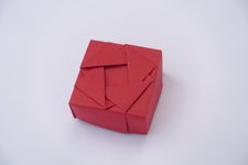 Box with Woven Triangles XIV