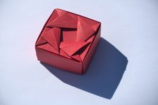 Box with Woven Triangles XVI