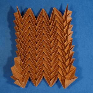 Top-down view of whole model, front