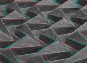 3D anaglyph of close-up