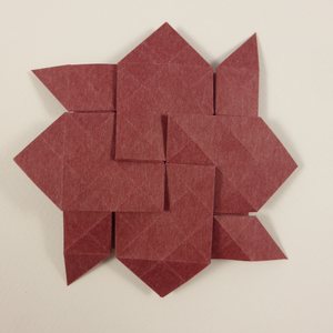 In board form, back