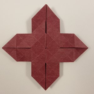 Folded form, front