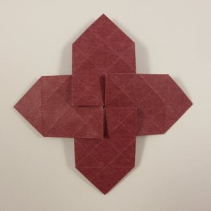 Folded form, back