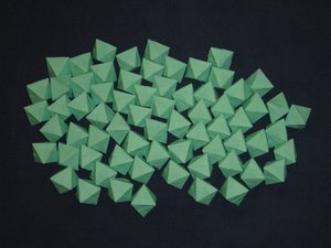 Under construction: individual octahedra