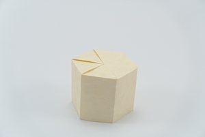 Upside-down, showing the way the bottom is locked