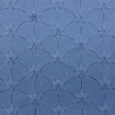 Lucky Star Tessellation folded from the paper under review