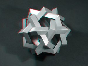 Makalu — 3D anaglyph for red-cyan glasses