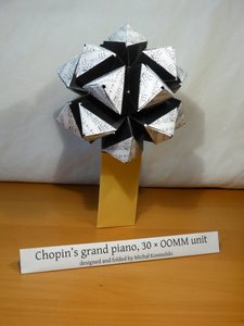 Name plate used both for model description and as a stand for another model