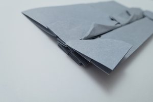 Side view, showing the many layers in central part of the model