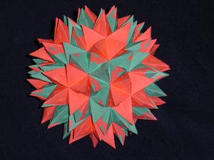View with triangular face in the front
