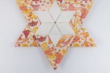 Star a la Fujimoto III (orange art nouveau paper)