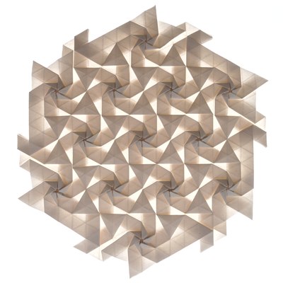 Stars and Triangles, CFW 56 (Shuzo Fujimoto), backlit