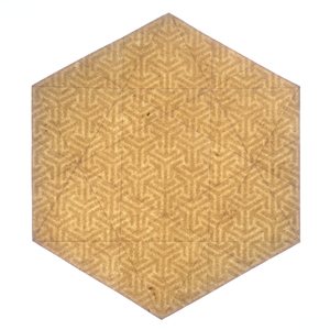 Precreased sheet with visible watermark